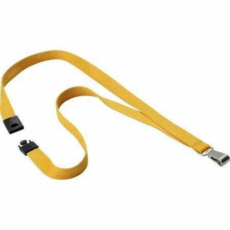 DURABLE OFFICE PRODUCTS LANYARD, TEXTILE, 0.5IN, OCHRE, 10PK DBL8127135